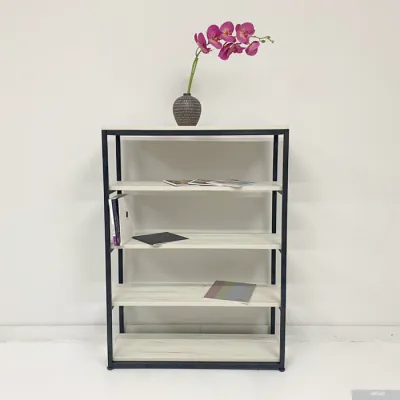 Millwood Лофт CH-5 900x300x1100 (дуб белый craft/черный)