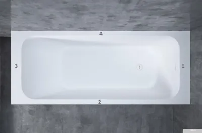 Ванна Salini Orlando Kit 180x70 102122M (S-Stone, матовый)