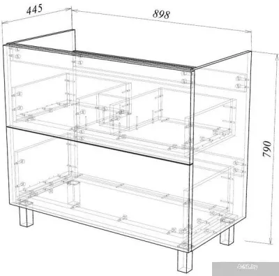 Garda Тумба под умывальник Grado 58 90 26.58.900