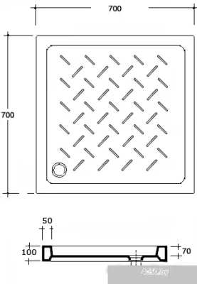 Душевой поддон RGW CR-077 70x70