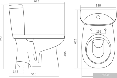 Унитаз Santek Анимо (1WH302133)