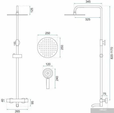 Rea Lungo REA-P4113 (черный)