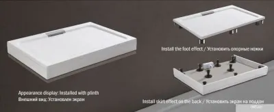 Душевой поддон WeltWasser TRS 80 Stone-WT 80x80