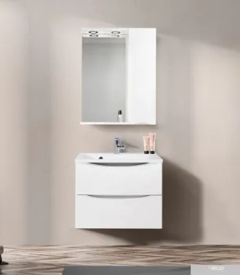 BelBagno Шкаф с зеркалом Marino-SPC-800/750-1A-BL-P-R (bianco lucido)