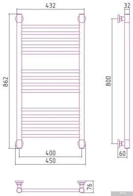 Сунержа Богема+ прямая 800х400 30-0220-8040