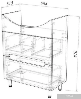 Garda Тумба под умывальник Marko-111 65 Т_ум_2ящ_650_Marko