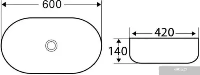 Умывальник BelBagno BB1084