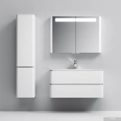 AM.PM Шкаф-пенал Sensation 40 M30CHL0406WG (левый, белый глянец)