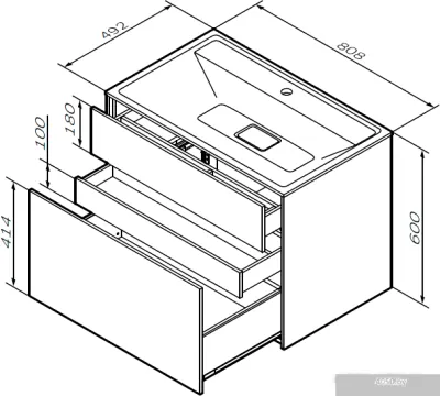 AM.PM Тумба под умывальник Inspire 2.0 80 M50AFHX0803WM (белый)