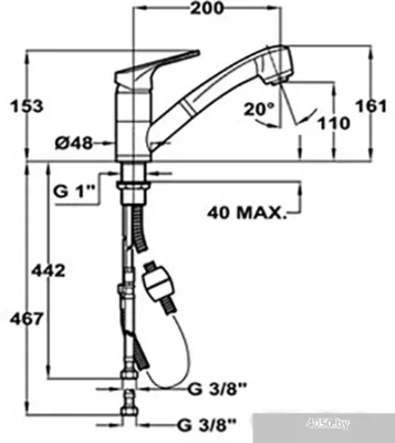 Смеситель TEKA MTP 978 TG (топаз)