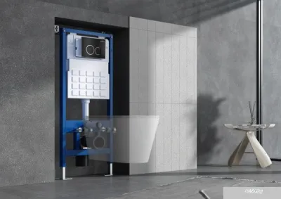 Roxen Cube One Rimless 6 в 1 StounFix Slim 503394 (кнопка: белый глянец)