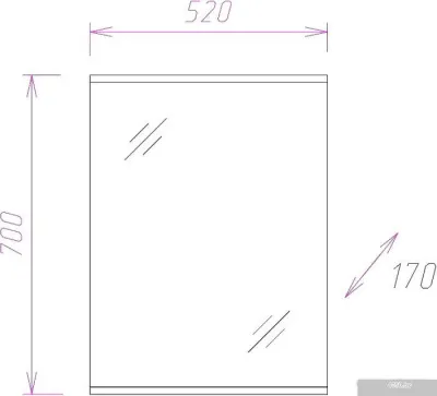 Onika Зеркало Крит 52.00 205211