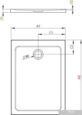 Душевой поддон Radaway Doros F 120x90 [SDRF1290-01]