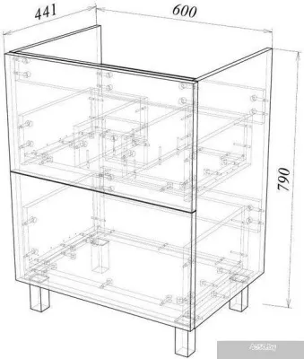 Garda Тумба под умывальник Grado 58 60 26.58.600