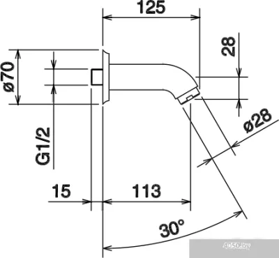 Излив La Torre Konvex 17244/SH