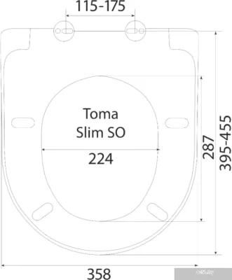 Унитаз Berges Wasserhaus Ego XL Rimless + Toma Slim SO + Novum525 + D3 043201