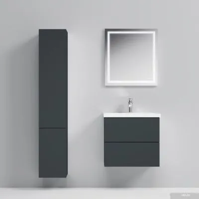 AM.PM Тумба под умывальник Gem 60 M90FHX06022GM (2 ящика, графит)