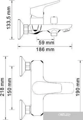 Смеситель Wasserkraft Lippe 4501