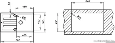 Кухонная мойка TEKA Lux 86 1C 1E (12129008)