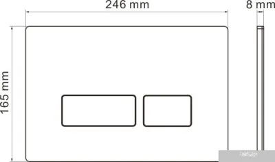 Roxen Antares в комплекте с инсталляцией StounFix Slim 6 в 1 570840 (кнопка: белый глянец)