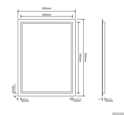 Roxen Зеркало Pure 510175-60 60х80
