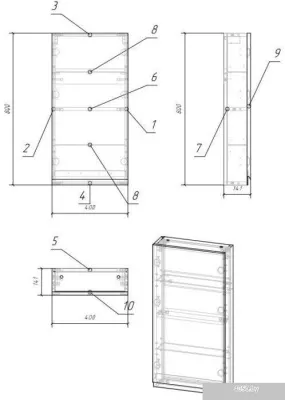 Cersanit Шкаф Moduo 40 SW-MOD40/WH
