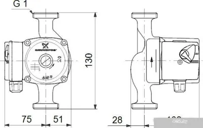 Насос Grundfos UPS 15-40 130
