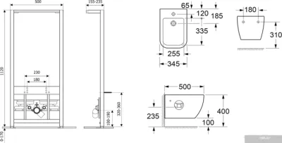 Биде Lavinia Boho Relfix One 77070254