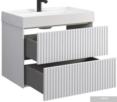 Belux Тумба под умывальник Сиртаки НП 85-02 (1, белый глянцевый)