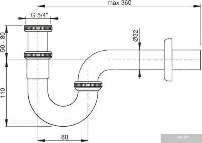 Сифон Alcaplast A432