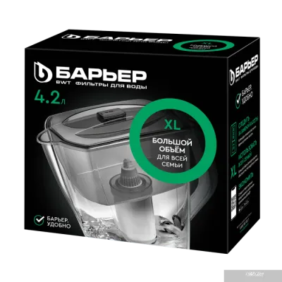 Кувшин БАРЬЕР Гранд Нео (черный)