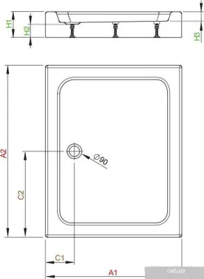 Душевой поддон Radaway Laros D Compact 120x80 [SLD81217-01]