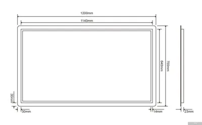 Roxen Зеркало Bella Long 510055-120 120х70