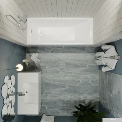 Ванна 1AcReal Тори 160х70 (с каркасом)