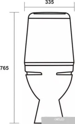 Sanita Идеал WC.CC/Ideal/2-DM/WHT.G/S1