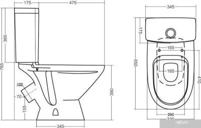 Унитаз Santek Лига [1.WH30.2.197]
