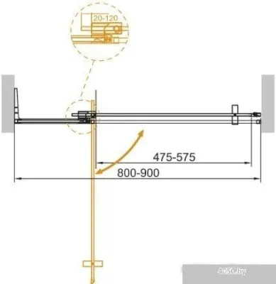 Cezares Slider-B-1-80/90-C-Cr