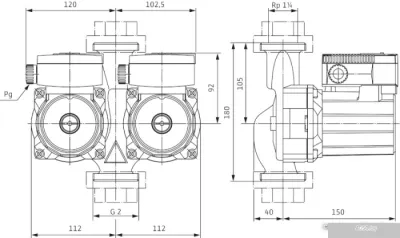 Насос Wilo TOP-SD 30/5 (1~230 V, PN 10)