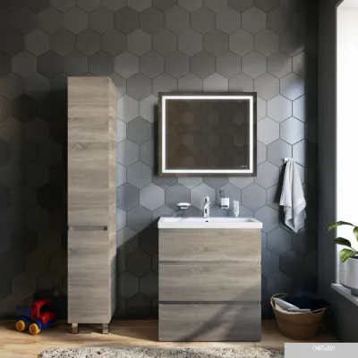 AM.PM Тумба под умывальник Gem S 75 M91FSX0752OF (3 ящика,светлый дуб)