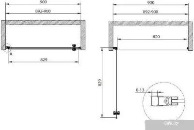 Cezares Eco-O-B-1-90-C-Nero