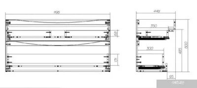 BelBagno Тумба под умывальник Marino-H60-1200-2C-SO-RN-P (rovere nature)