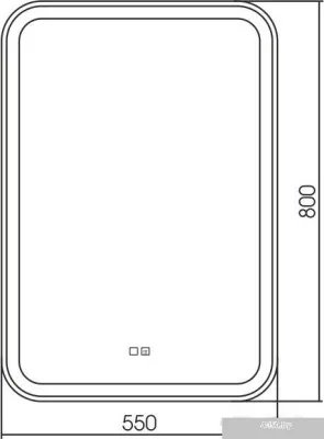 Silver Mirrors Мальта RGB 55x80 LED-00002511