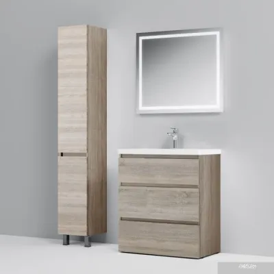 AM.PM Тумба под умывальник Gem S 75 M91FSX0752OF (3 ящика,светлый дуб)