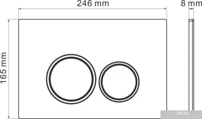 Roxen Antares в комплекте с инсталляцией StounFix Slim 6 в 1 501501 (кнопка: белый глянец)