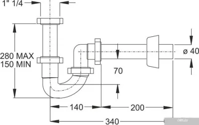 Сифон Bonomini 1491CP40B0