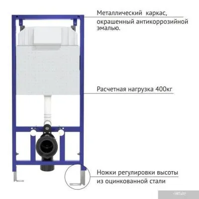 Унитаз Berges Wasserhaus Okus + Toma Slim SO + Novum525 + L3 043205