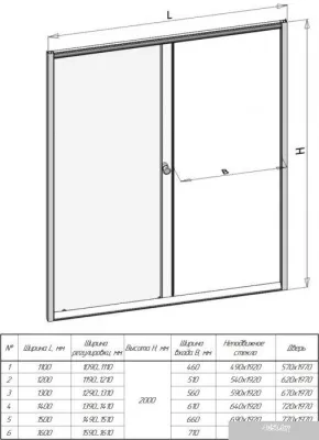 Radomir 1400 1-63-1-0-0-1100 (прозрачное стекло)