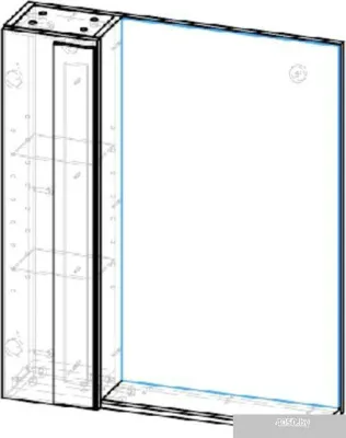 Garda Шкаф с зеркалом Sorento 3-700L