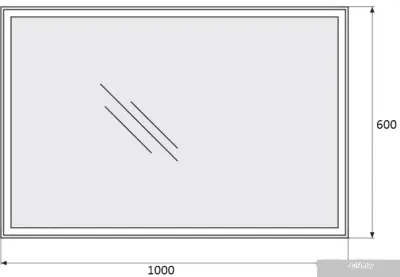 BelBagno Зеркало SPC-GRT-1000-600-LED-TCH