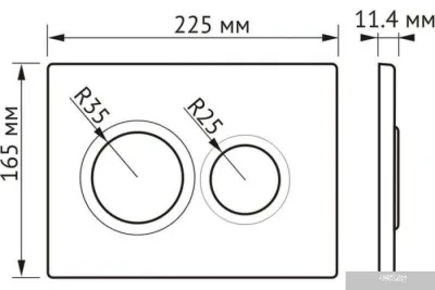 Berges Wasserhaus Ventas Rimless 043237 (с сиденьем)